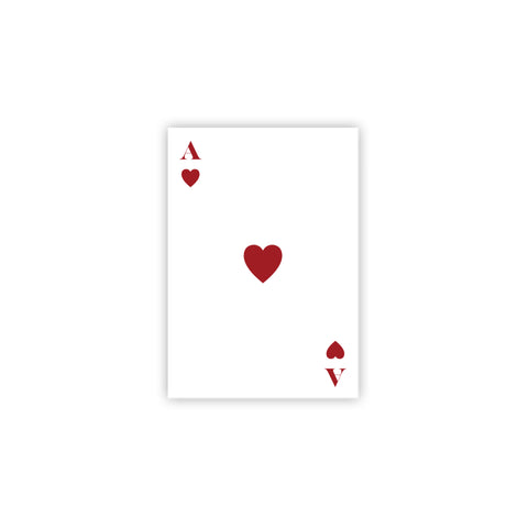 Greeting card Ace Heart, Bold Love, Manilla